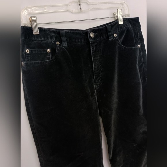 Talbots Black Velvet Classic Pants (#1,420) - Picture 4 of 8